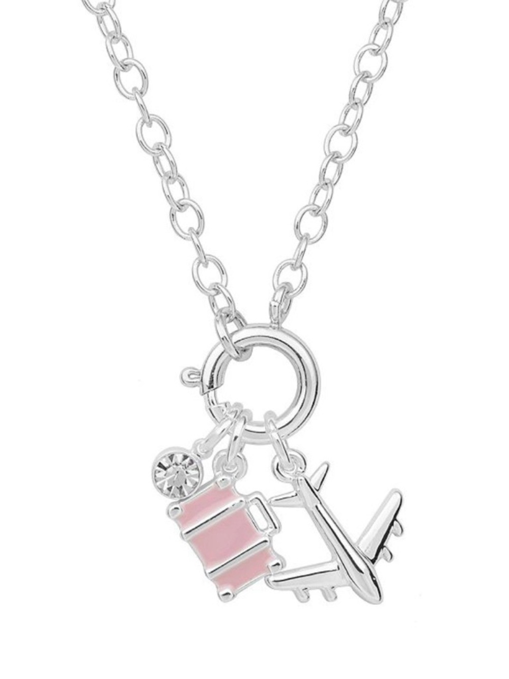 LC Lauren Conrad Silver Tone Travel Whimsy Charm Necklace (NWT)